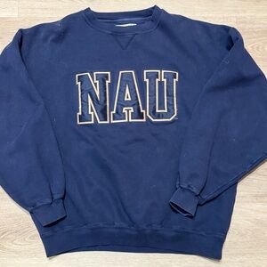 SOLD Northern Arizona University Gear For Sports Blue Men's Crewneck Sweater
